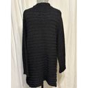 Habitat  Cardigan Women's Size Large Black Sweater Shacket Top 2-Button Front Photo 1