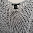 BCBGMAXAZRIA Bcbg Gray Glitter Knit Sweater Poncho - Size Medium Photo 2