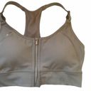 Athleta  ultimate sport bra women’s yoga gym grey sport bra size XS zipper front Photo 0