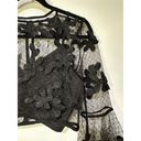 Endless Rose  Black Floral Lace Crop Top & Camisole Set Size Medium NWT 2 Pieces Photo 7