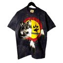 2008 Vintage Y2K Wolf Nature The Mountain T Shirt Gray White Large L Stone Wash Photo 1