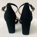 Unisa  Sandals Rexxa Black Suede Ankle Strap Block Heel Size 8.5M Photo 6