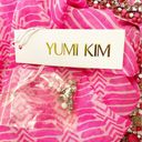 Yumi Kim NWT  Maze Cover Up Jeweled Beaded Cinched Kaftan Hot Pink Sheer Size M/L Photo 12