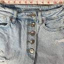 American Eagle  Mom Skort Light Wash High-Rise Distressed Women Size 00 - EUC Photo 8