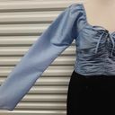 Topshop  Blouse Womens Size 4 Cropped Off Shoulder Halter Neck Open Back Top Photo 5