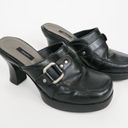 Xhilaration Vintage 90s  Black Chunky Platform Mules Photo 0