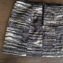 H&M Skirts  Black And Creme Short Skirt  Size 10 Faux Leather Waist Photo 3