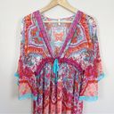 Gottex  Colorful 100% Silk Kaftan Sheer Swim Coverup Dress Size Small Photo 1
