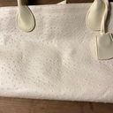 Estée Lauder Estee Lauder Ostrich Leather Tote Bag,, Cream Color 17 wide x 10!height w/case Photo 4