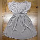 One Clothing Women's Gray Short Dolman Sleeve Blouson Dress Size Small Photo 0