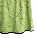 American Vintage Vintage 90s Bright Green Abstract Squiggles Print Spandex Mini Skirt XS Photo 5