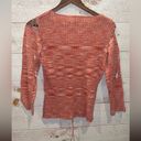 Venus  Women’s Vintage Y2K Red Space Dye V-Neck Shell Detail Top Size M Photo 1