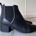 Brighton  Bliss Black Leather Block  Ankle Boots Women SZ 7.5 Photo 0