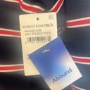 Abound NWT Navy/Red Bold Striped Long Sleeve  Tee Photo 3