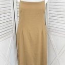 Shoedazzle Open Back Linen Blend Strappy Sheath Dress Tan XXL Photo 0