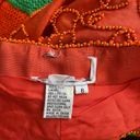 Oleg Cassini Vintage  Silk Glass Beaded Orange Formal Pants Photo 8