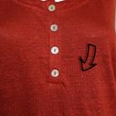 Joie  100% Linen Button Front Tank Top Burnt Rust Orange Size L Photo 1