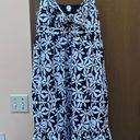 J.Crew black & white floral tie front midi dress Photo 2