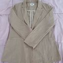 Have linen blend oatmeal beige coastal grandma summer cottagecore blazer, size S Photo 9