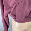 Gymshark  Cropped Hoodie Women’s Sz M French Terry Workout Zip Up Maroon Photo 7