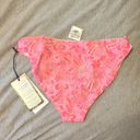 Revolve  x VDM The Label Belinda Reversible Bikini Bottom Pink Paisley Stripe NWT Photo 3