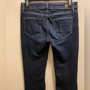 Paige  Skyline Blue Dark Wash Bootcut Mid Rise Jeans Size 27 In Michelle Photo 7