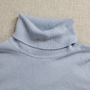 Petite Sophisticate  Womens Turtleneck Sweater Size S Blue Silk Stretch Pullover Photo 8