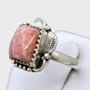 Sterling Silver Native Made  Rhodochrosite Ring - Sz 7 Photo 1