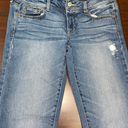 American Eagle Dark Wash Super Stretch Artist Cropped Denim Jeans Size 14 Short Photo 1