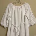 Isabel Maternity Maternity Dress Embroidered White Cotton Size Small Photo 8