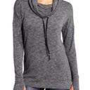 Athleta  Studio Cowl Sweatshirt Charcoal Heather Women’s Size M Photo 7