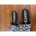 Juicy Couture  Los Angeles Yummy Sz 8 Sandal Slides Rhinestones Animal Print NEW Photo 2