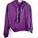 EXPRESS  embellished drawstring hooded sweatshirt Photo 0