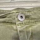 J.Jill  Denim Jeans Womens 12 Olive Green Cropped Authentic Fit Fringe Hem Photo 8