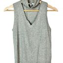 LNA  Gray Belle Choker Ribbed Sleeveless Tank Top XS Photo 0