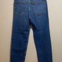 RE/DONE  High Rise 70s Stove Pipe Button Fly Raw Hem Denim Jeans Size 26 Photo 8