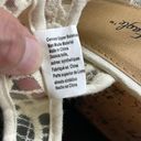 American Eagle  NWT Lace Crochet Canvas Cork Wedge Heeled Platform Sandals Photo 9