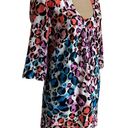 Trina Turk  rainbow animal print silk blend tunic mini dress size 0 Photo 4