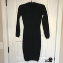 Wilfred Aritzia  Cove Dress Women's S Black Button Up Ribbed Sweater Viscose NEW Photo 3