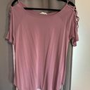 Cloud Chaser Pink Top Cutout Shoulder  Photo 2