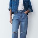 ZARA High Waisted Ripped Rigid Z1975 Mom Jeans Photo 0