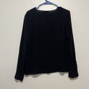 Wilfred Aritzia  Free Black Redling Lace Up Long Sleeve Blouse Size Small Photo 4