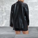 Good American New Better Than Leather Faux Leather Blazer
 size 5 Photo 2