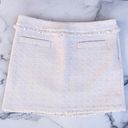 Proenza Schouler White Label fringed cotton-blend tweed mini skirt size 8 medium Photo 5