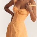 House Of CB  Carmen Midi Dress in Tangerine XS Photo 4