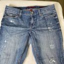 Banana Republic  29 / 8  Boyfriend Denim Jeans Cuffed Hem Medium Wash Distressed Photo 1