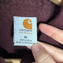 Carhartt  Pearl snap western style button down workwear shirt burgundy size M Photo 10