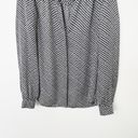 Joie [] Black White Houndstooth Split Neck Button Down Shirt Casual Size Small S Photo 2