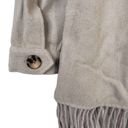 Laundry by Shelli Segal  Womens M Fringe Shaket in Silver Mink Tan NEW Photo 7