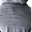 FootJoy  Hoodie Two Tone Gray Hooded Pullover Activewear Top ~ Women's Size LARGE Photo 6